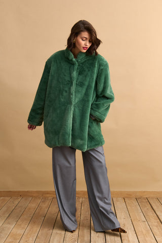 karavan clothing fashion KRVN well i did fall winter 24 25 donatella coat green