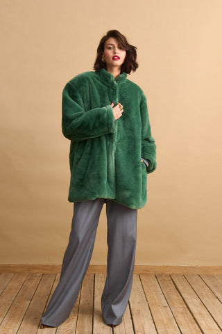 karavan clothing fashion KRVN well i did fall winter 24 25 donatella coat green