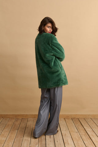 karavan clothing fashion KRVN well i did fall winter 24 25 donatella coat green