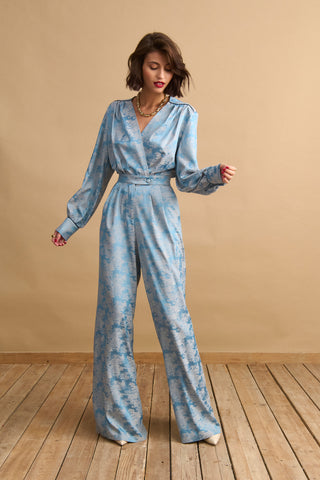 karavan clothing fashion KRVN well i did fall winter 24 25 eleonora jumpsuit light blue