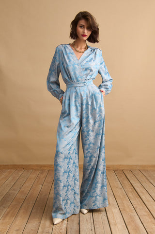 karavan clothing fashion KRVN well i did fall winter 24 25 eleonora jumpsuit light blue