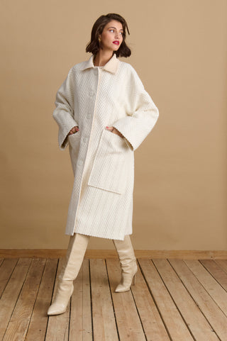 karavan clothing fashion KRVN well i did fall winter 24 25 aldina coat ivory