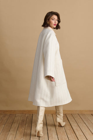 karavan clothing fashion KRVN well i did fall winter 24 25 aldina coat ivory