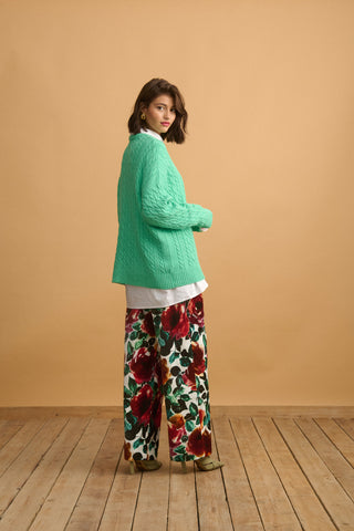 karavan clothing fashion KRVN well i did fall winter 24 25 christmas edition eloise pullover green