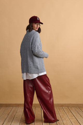 karavan clothing fashion KRVN well i did fall winter 24 25 christmas edition eloise pullover grey