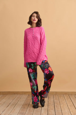 karavan clothing fashion KRVN well i did fall winter 24 25 christmas edition eloise pullover pink