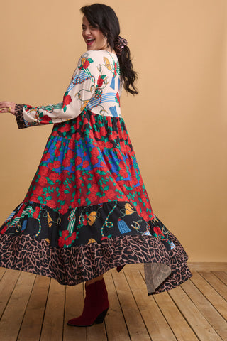 karavan clothing fashion well i did fall winter 24 25 ernestina dress floral horse riding