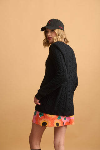 karavan clothing fashion KRVN well i did fall winter 24 25 christmas edition brooke pullover black