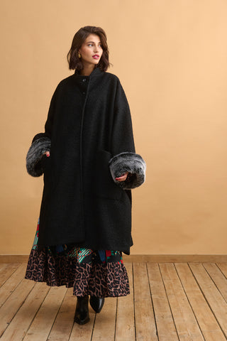 karavan clothing fashion well i did fall winter 24 25 giuliana coat black