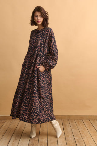 karavan clothing fashion well i did fall winter 24 25 harper dress leopard