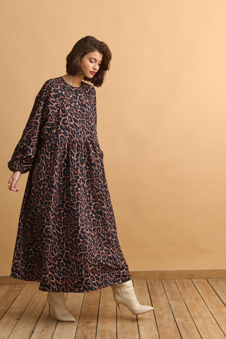 karavan clothing fashion well i did fall winter 24 25 harper dress leopard