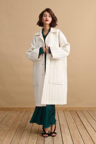 karavan clothing fashion KRVN well i did fall winter 24 25 aldina coat ivory