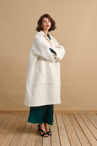 karavan clothing fashion KRVN well i did fall winter 24 25 aldina coat ivory