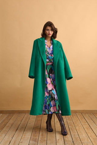 karavan clothing fashion well i did fall winter 24 25 bruna coat green