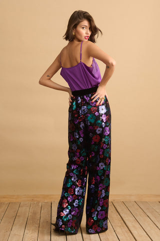 karavan clothing fashion KRVN well i did fall winter 24 25 christmas edition ioli trousers black magenta