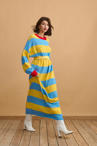 karavan clothing fashion well i did fall winter 24 25 isabella knitted dress ciel lemon