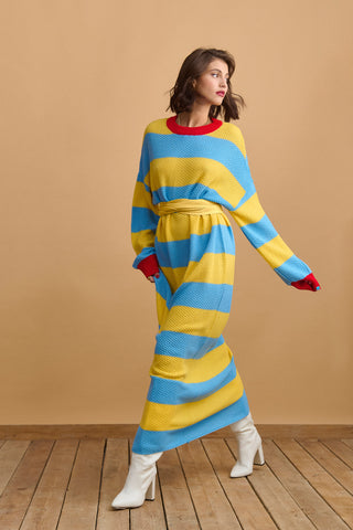 karavan clothing fashion well i did fall winter 24 25 isabella knitted dress ciel lemon