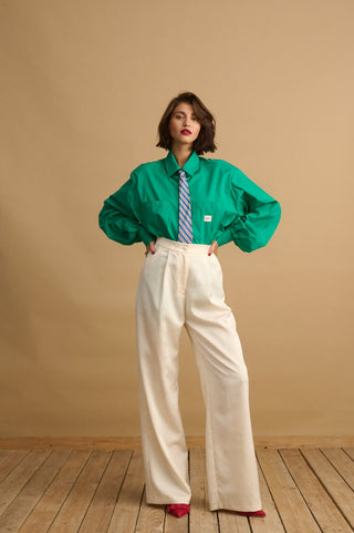 karavan clothing fashion KRVN well i did fall winter 24 25 jasmin shirt green