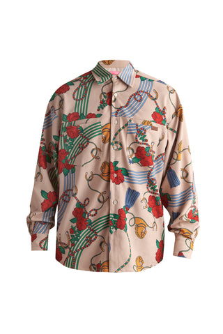 karavan clothing well i did fall winter 24 25 men collection jose shirt roses pattern