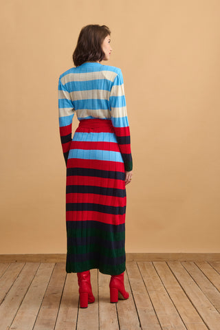 karavan clothing fashion well i did fall winter 24 25 kimora knitted dress multicolor