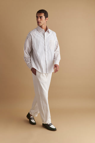 karavan clothing well i did fall winter 24 25 men collection diogo trousers white