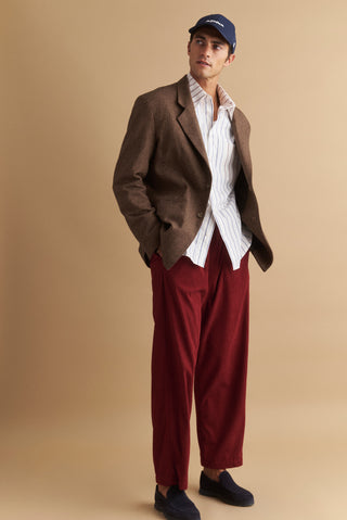 karavan clothing well i did fall winter 24 25 men collection john trousers bordeaux