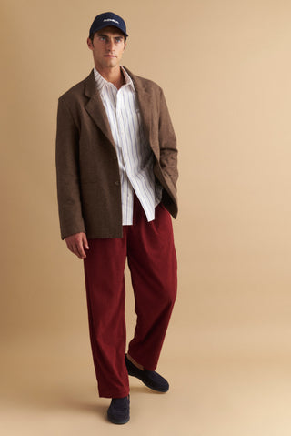 karavan clothing well i did fall winter 24 25 men collection john trousers bordeaux