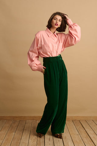 karavan clothing fashion KRVN well i did fall winter 24 25 christmas edition lauren trousers green