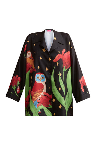 karavan clothing fashion well i did fall winter 24 25 leandra shirt owl black