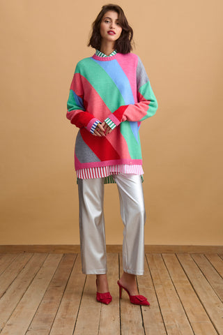 karavan clothing fashion KRVN well i did fall winter 24 25 christmas edition londyn pullover multicolor