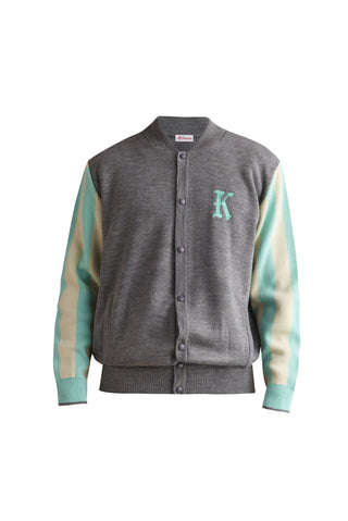 karavan clothing well i did fall winter 24 25 men collection lucas knitted bomber grey