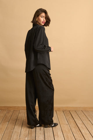 karavan clothing fashion KRVN well i did fall winter 24 25 marie shirt black