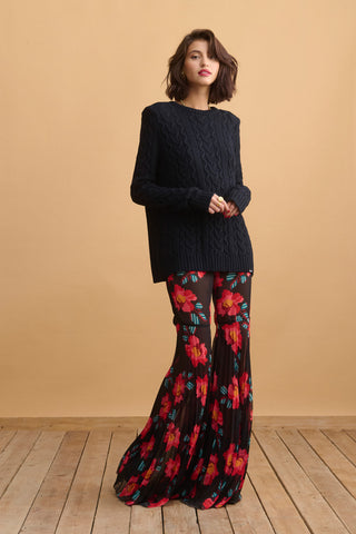 karavan clothing fashion KRVN well i did fall winter 24 25 christmas edition marta trousers floral black