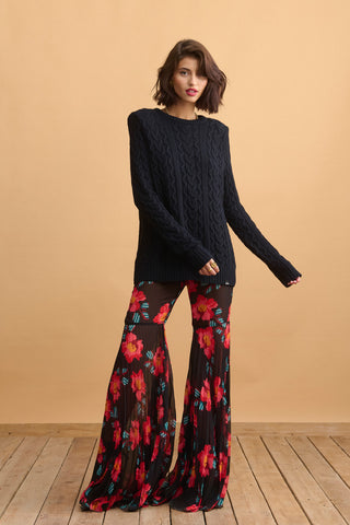 karavan clothing fashion KRVN well i did fall winter 24 25 christmas edition marta trousers floral black