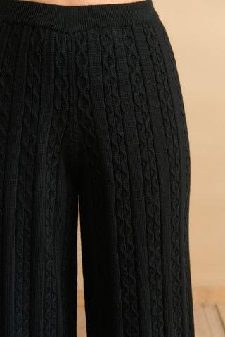 karavan clothing fashion KRVN well i did fall winter 24 25 rosa knitted trousers black 