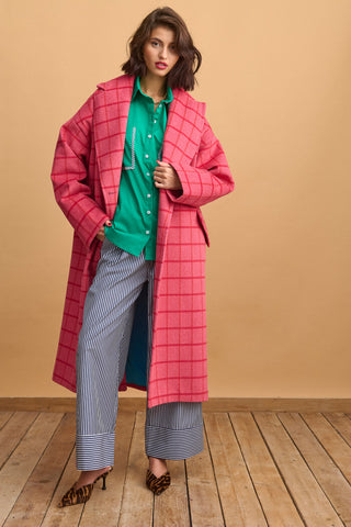 karavan clothing fashion KRVN well i did fall winter 24 25 christmas edition andie coat pink