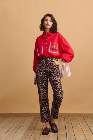 karavan clothing fashion well i did fall winter 24 25 arabella trousers leopard