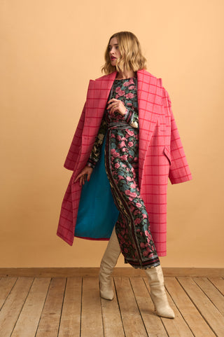 karavan clothing fashion KRVN well i did fall winter 24 25 christmas edition andie coat pink