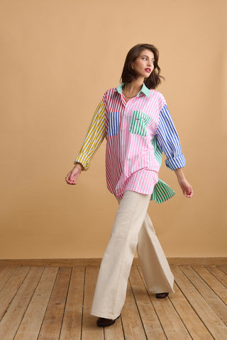 karavan clothing fashion well i did fall winter 24 25 nadine shirt stripes multicolor