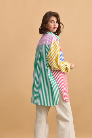 karavan clothing fashion well i did fall winter 24 25 nadine shirt stripes multicolor