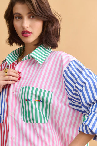 karavan clothing fashion well i did fall winter 24 25 nadine shirt stripes multicolor