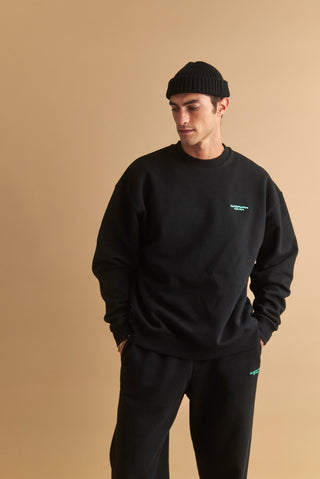 karavan clothing well i did fall winter 24 25 men collection ivan sweater black logo