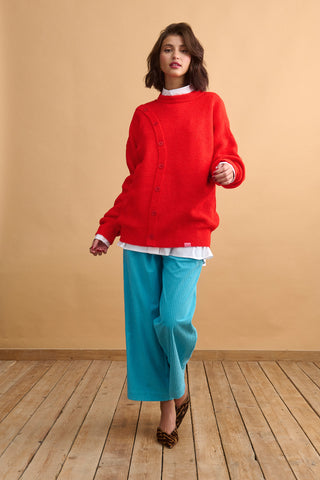 karavan clothing fashion well i did fall winter 24 25 carmen sweater coral