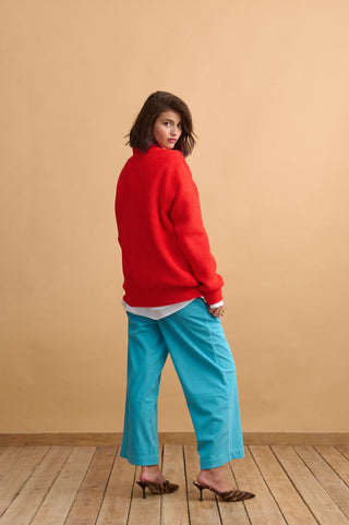 karavan clothing fashion well i did fall winter 24 25 orla trousers turquoise