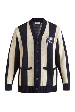 karavan clothing well i did fall winter 24 25 men collection pedri knitted cardigan dark blue