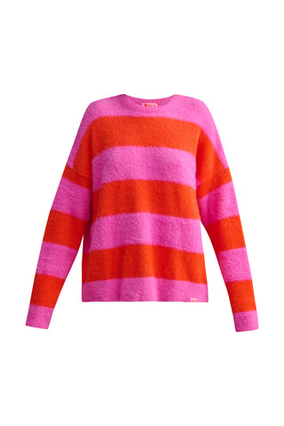 karavan clothing fashion well i did fall winter 24 25 poppy sweater pink red