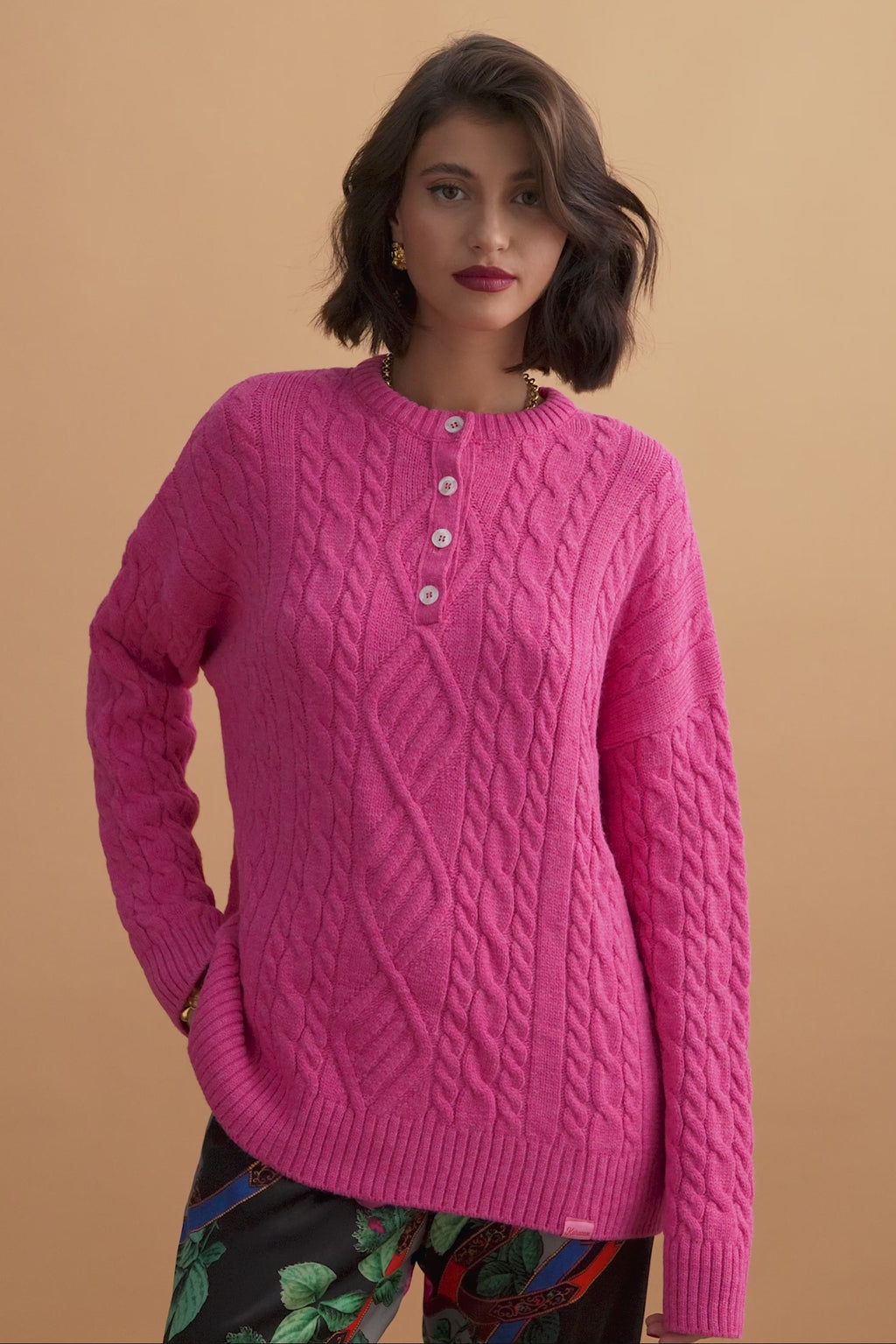 karavan clothing fashion KRVN well i did fall winter 24 25 christmas edition eloise pullover pink