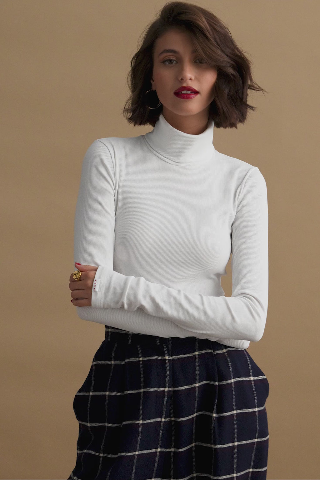 karavan clothing fashion KRVN well i did fall winter 24 25 silvia top white