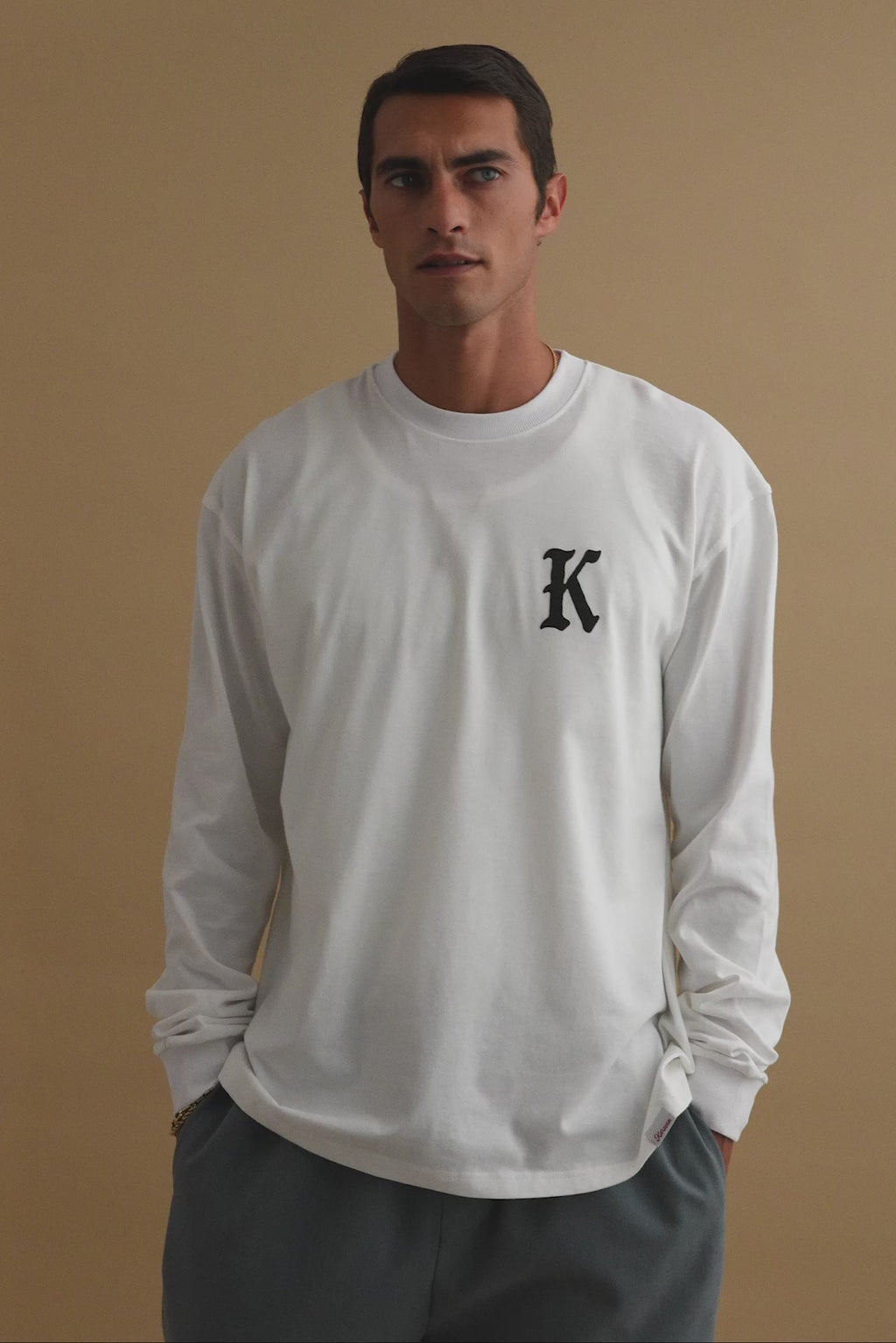 karavan clothing well i did fall winter 24 25 men collection rube longsleeve white