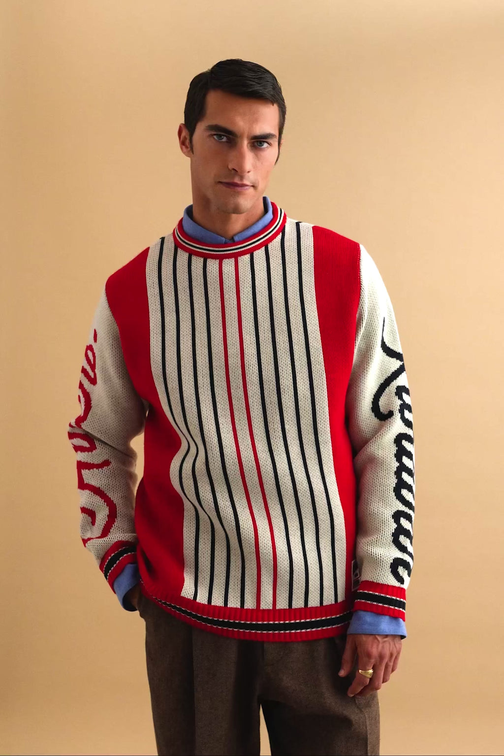 karavan clothing well i did fall winter 24 25 men collection andrea pullover red